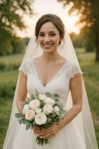 A Kent bride on her wedding day